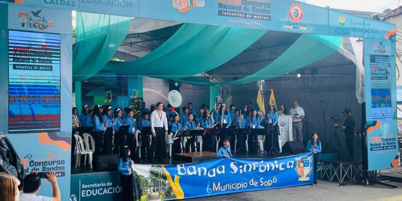 Banda Infantil de Sopó obtuvo tercer lugar y dos premios individuales en concurso nacional de bandas infantiles
