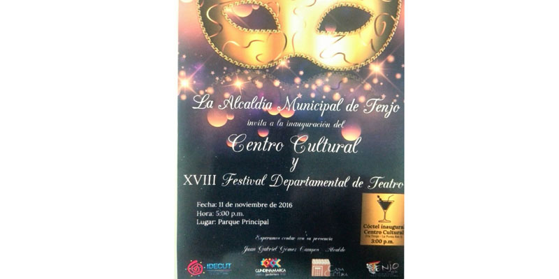 Tenjo celebra el XVIII Festival Departamental de Teatro




