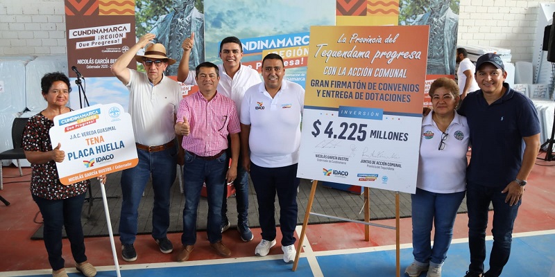 Más de $4.225 millones en obras y dotaciones para los Comunales de la provincia del Tequendama