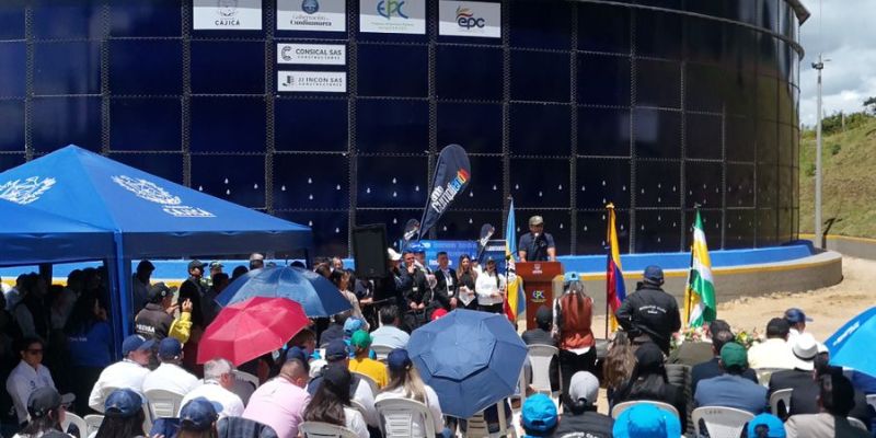 Cajicá duplicará su capacidad hídrica con la construcción de un nuevo tanque de compensación de 10.000 m³


