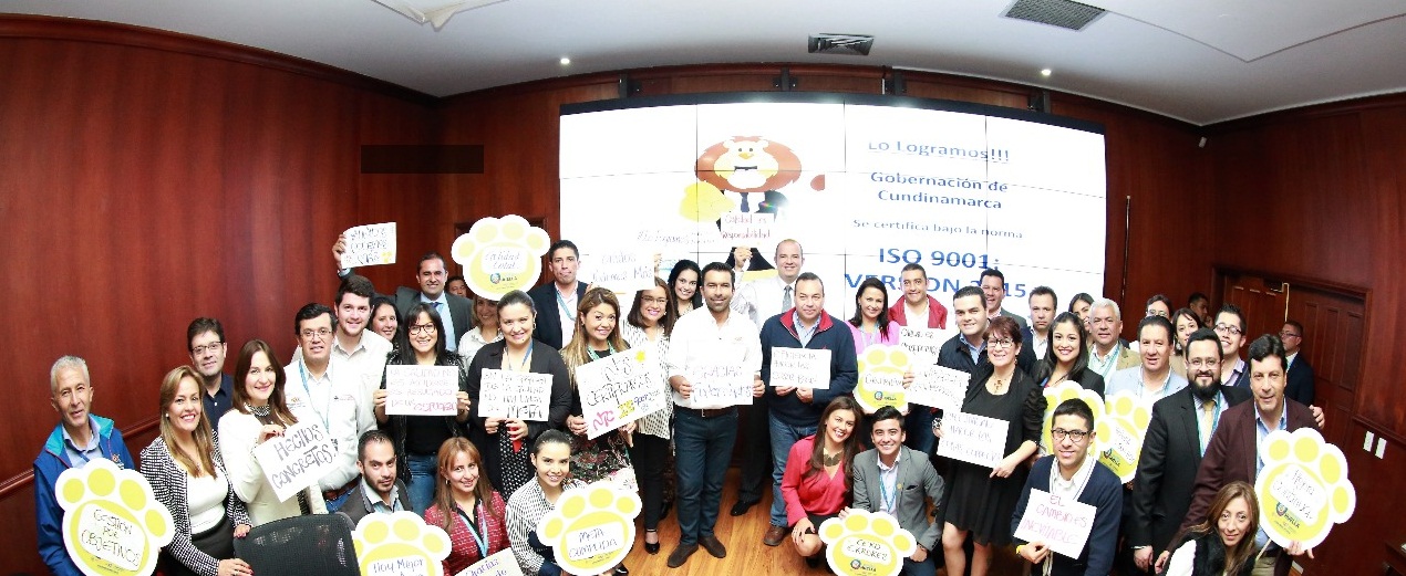 La Gobernación de Cundinamarca se certifica en ISO 9001, versión 2015




















































































