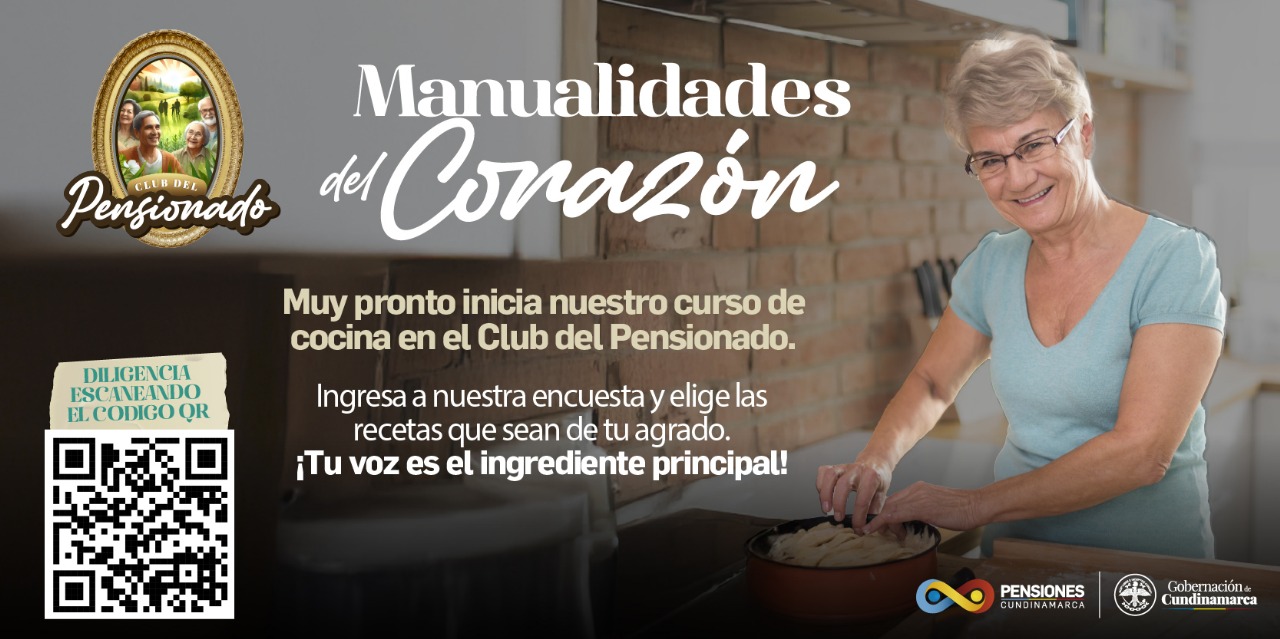 Ya están abiertas las inscripciones al curso de cocina pensado para los pensionados de Cundinamarca