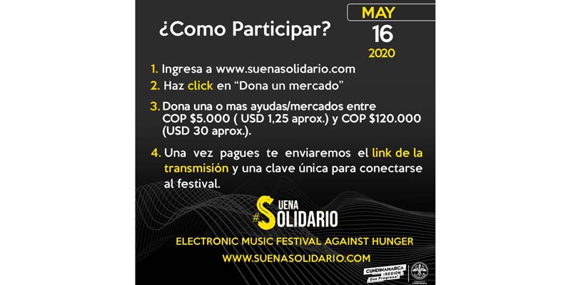 Cundinamarca apoya al festival de electrónica Suena Solidario









