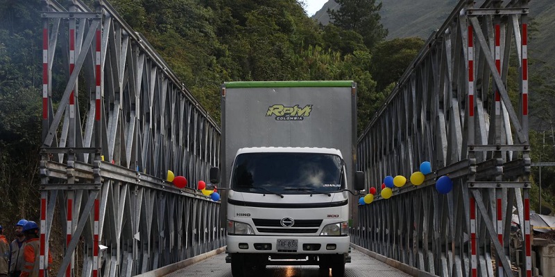 Entró en funcionamiento el segundo puente provisional conectando la vía Villavicencio-Bogotá 