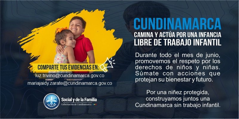 Más de 3.000 niños han participado en jornadas contra el trabajo infantil en Cundinamarca