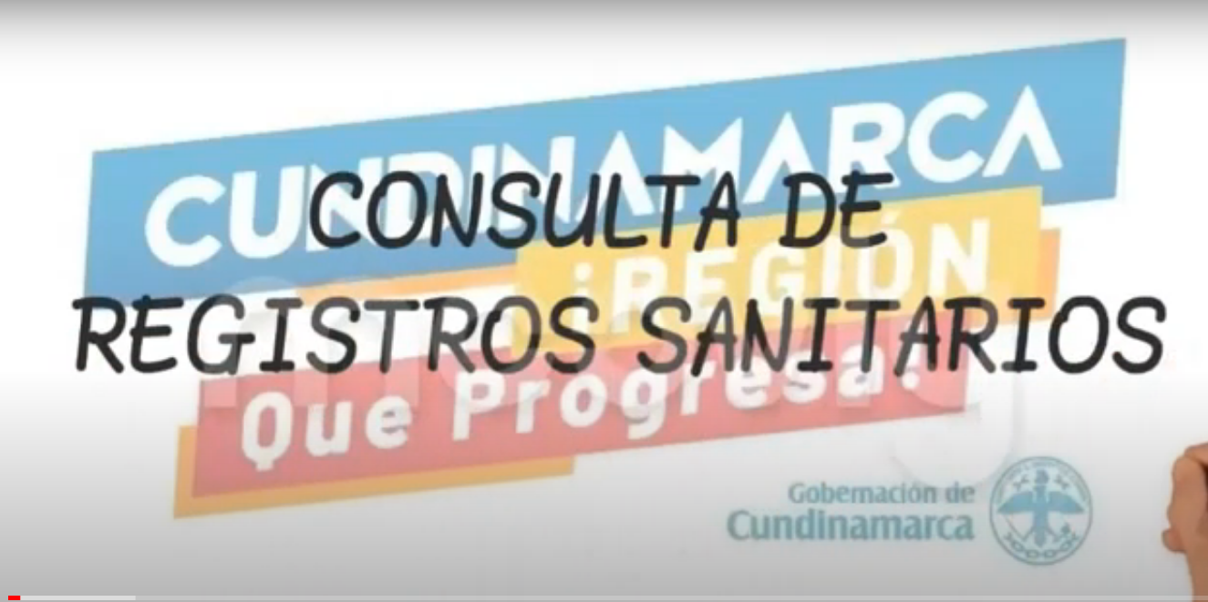 Imagen del video Consulta de Registros Sanitarios.