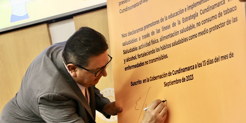 Cundinamarca firma Primer Pacto Saludable