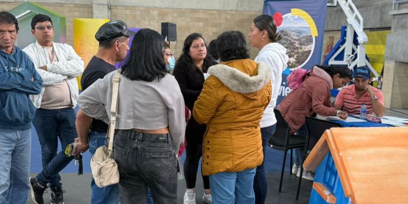 Más de 500 personas acudieron al stand de vivienda de Cundinamarca en la feria de servicios de Mosquera



