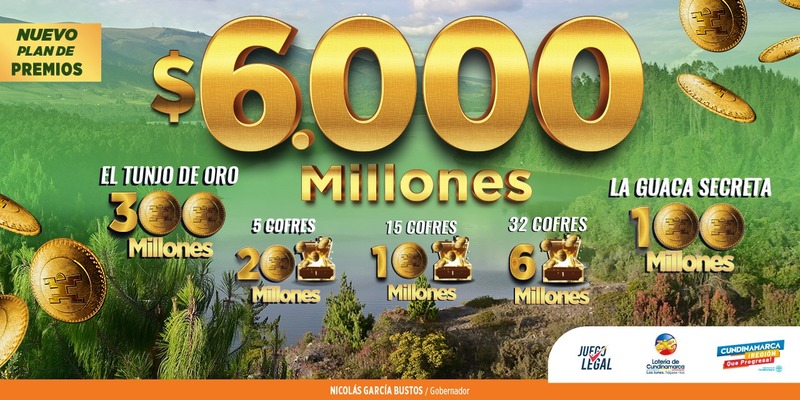 Lotería de Cundinamarca duplica su premio mayor 
