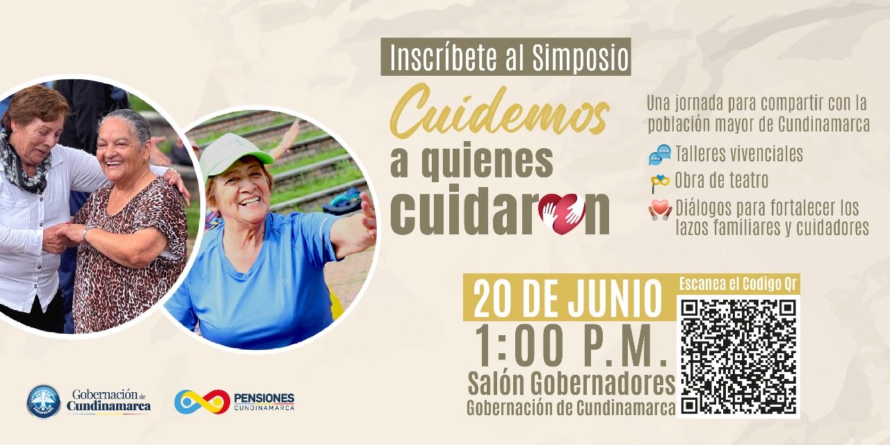 Cundinamarca convoca a cuidadores y adultos mayores a simposio por una vejez digna