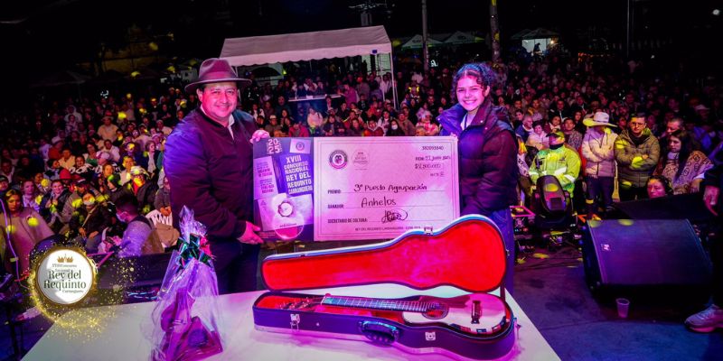 Mateo Cruz, oriundo de Choachí, es el nuevo Rey Nacional del Requinto Carranguero