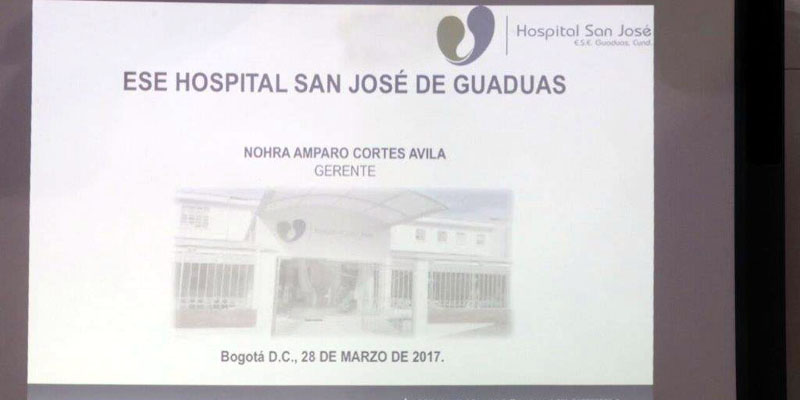 Asamblea cundinamarquesa destaca trabajo de la ESE hospital San José de Guaduas














