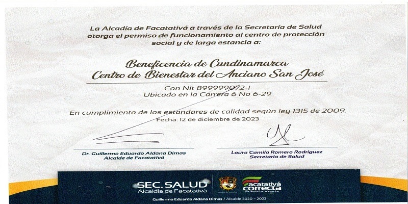 Respaldo a los servicios de calidad que presta la Beneficencia de Cundinamarca

