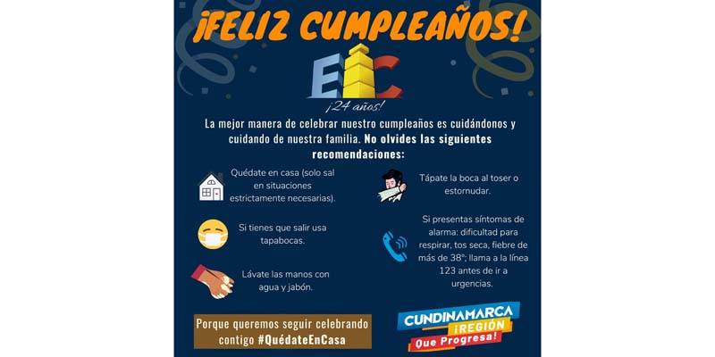 ¡Feliz cumpleaños EIC! Inmobiliaria de Cundinamarca cumple 24 años


