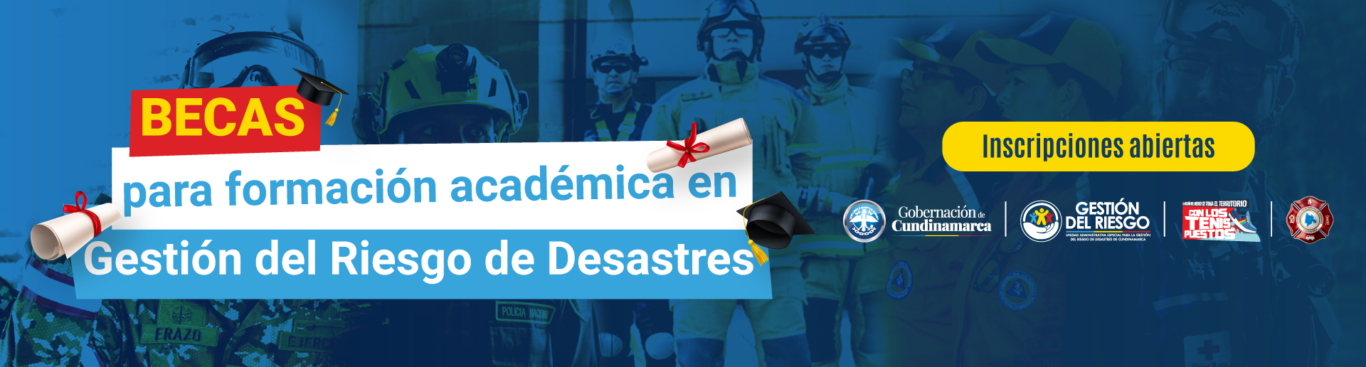 Convocatoria cuerpos operativos del Departamento de Cundinamarca para capacitaciones y formación técnica
