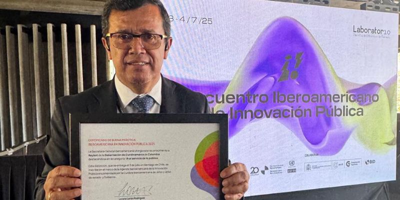 Cundinamarca gana premio internacional por uso de inteligencia artificial en la gestión pública
