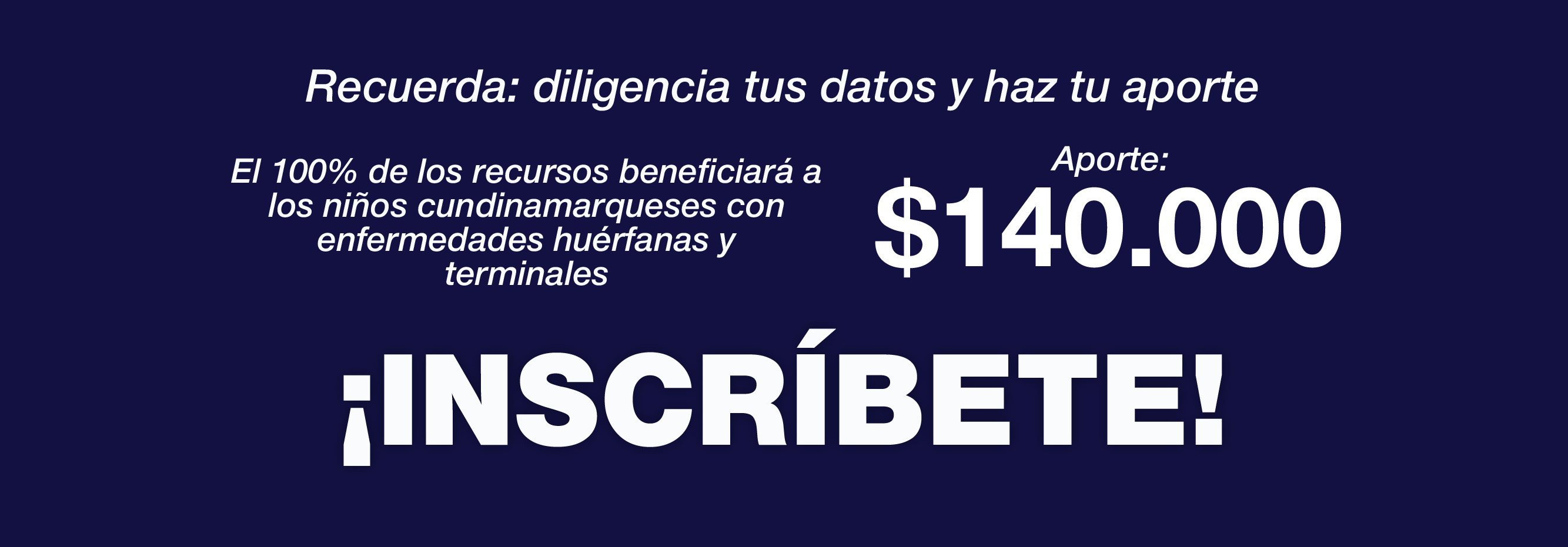 Con tu donación llegamos más lejos, ¡únete a la carrera!