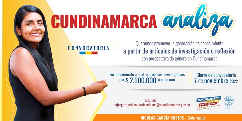 Abierta convocatoria: “Cundinamarca Analiza”