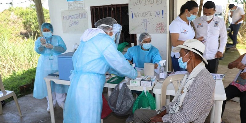 78 municipios de Cundinamarca presentan coberturas superiores al 70% de vacunación de dos dosis contra el Covid-19
