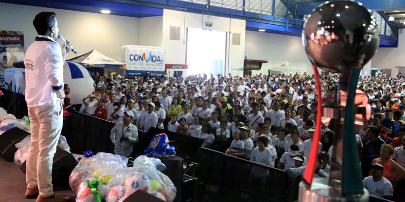 3.000 niños, jóvenes y adultos le madrugaron al ejercicio en ExpoCundinamarca