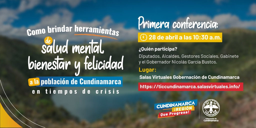 Gobernación de Cundinamarca brindará herramientas de liderazgo e inteligencia emocional mediante conferencias virtuales






 










