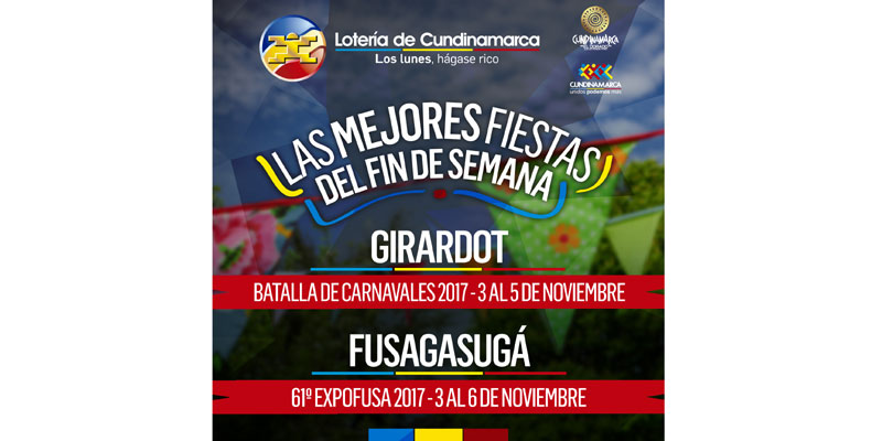 Lotería de Cundinamarca apoya a Expofusa y Batalla de carnavales














































































