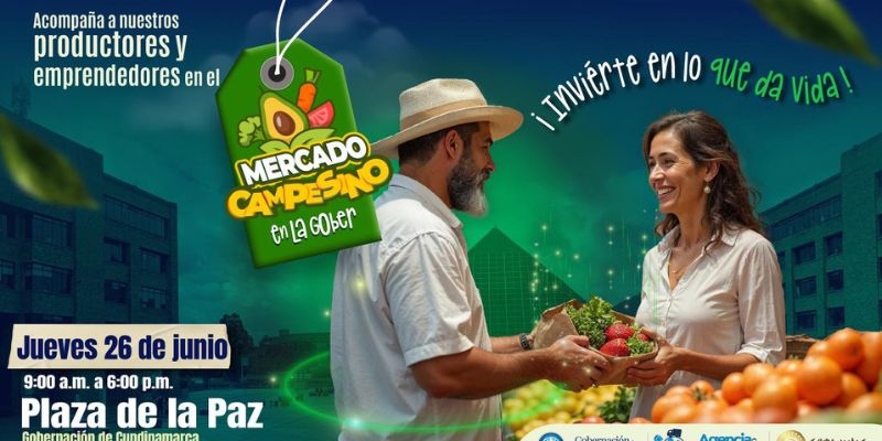 Gastronomía, tradición y emprendimiento se reúnen en el cuarto Mercado Campesino de Cundinamarca